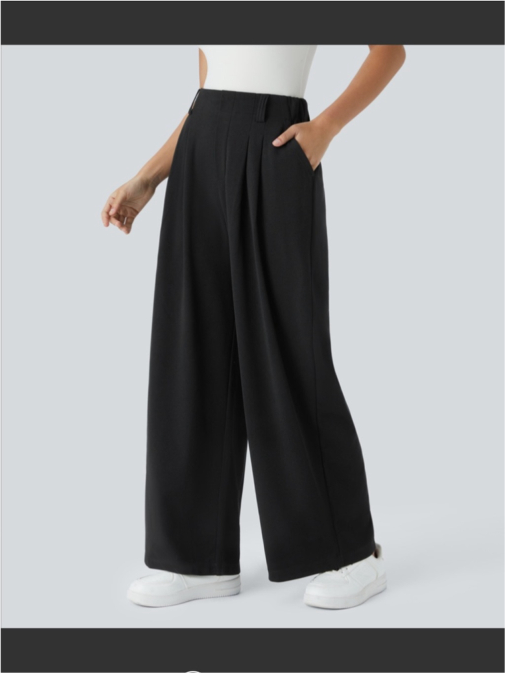 Halara Flex High Waisted Pocket
Wide Leg Waffle Work sz Lg Tall
